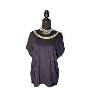 Gold Shimmer Collar Shirt